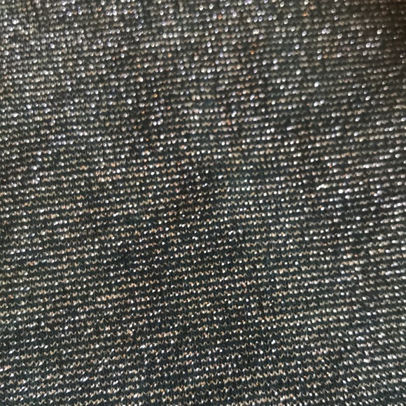 Lularoe size small low high open front throw over. This is green with sparkle - Picture 3 of 3